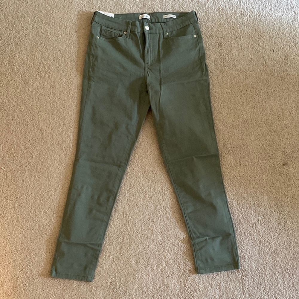 High Rise Skinny Ankle Army Green Jeans from Jessica Simpson